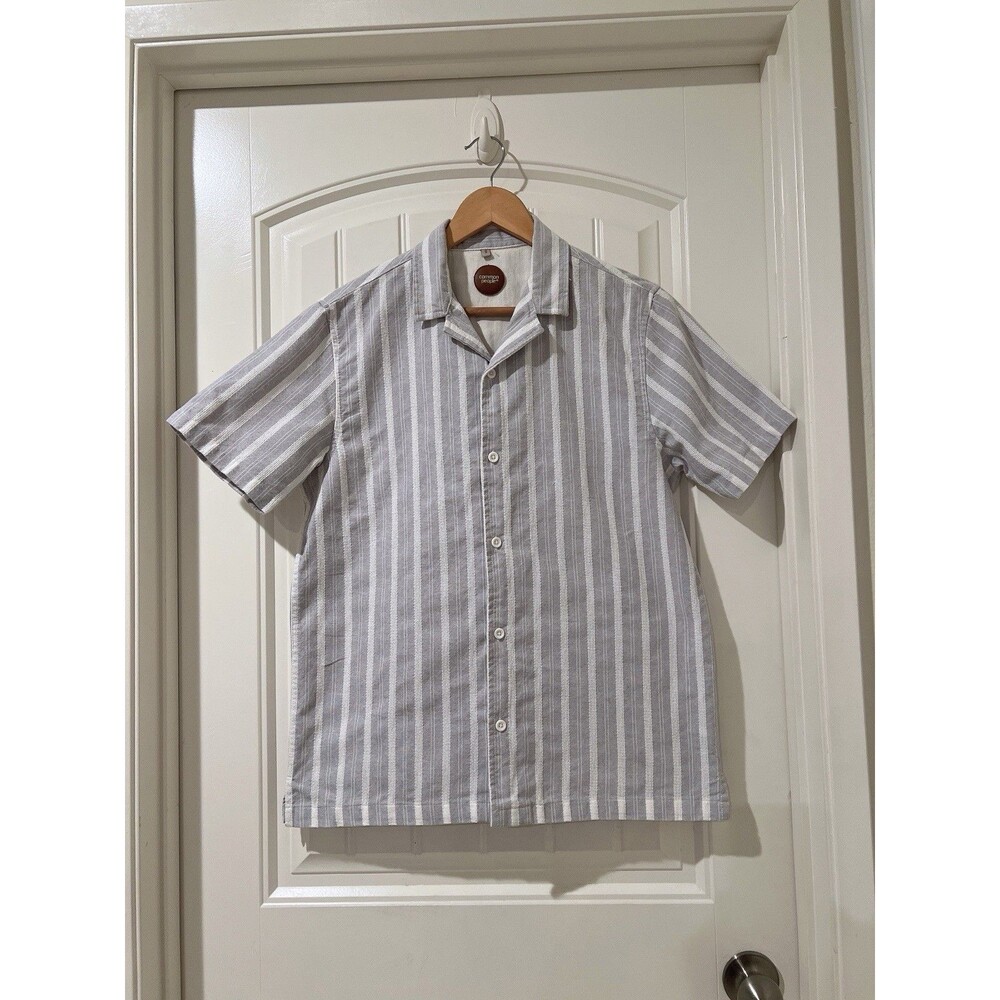 Common People Topper Premium Textured Button Down Cotton Shirt Men's Size S